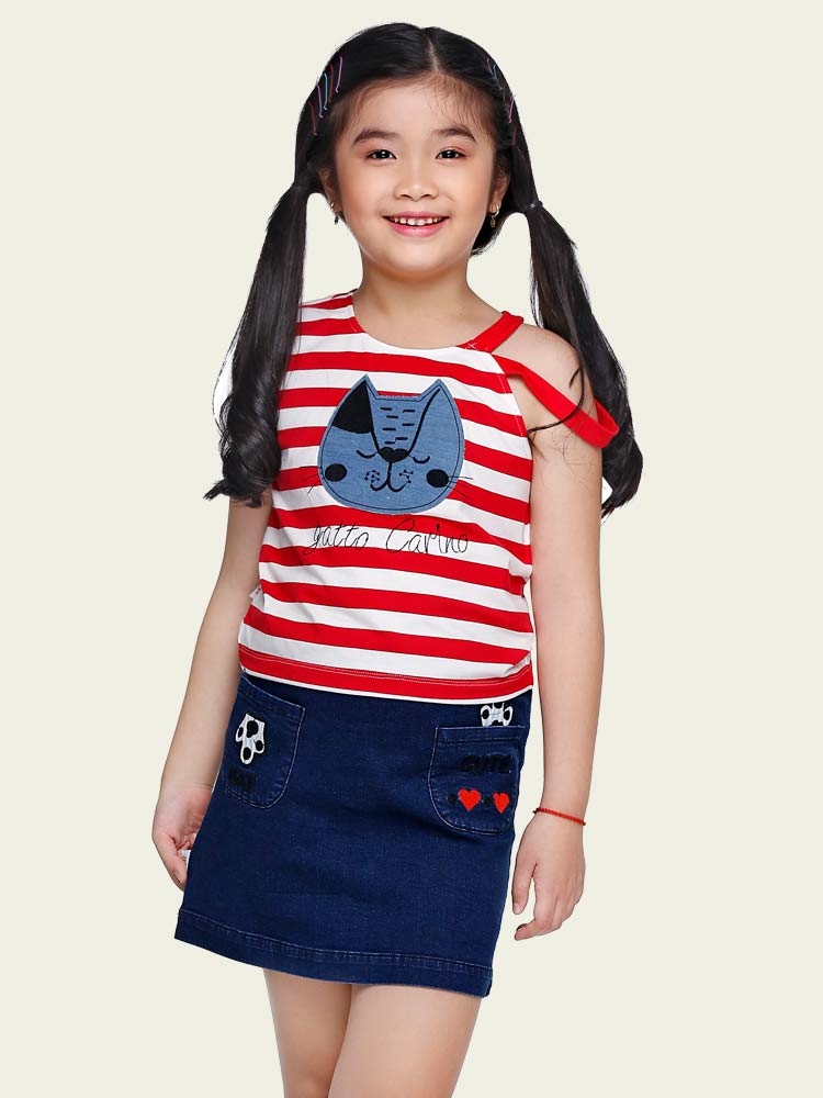 Áo thun trang trí con mèo